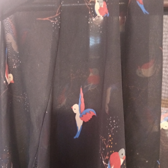 Beautiful Bird Sheer Poncho - Picture 3 of 3